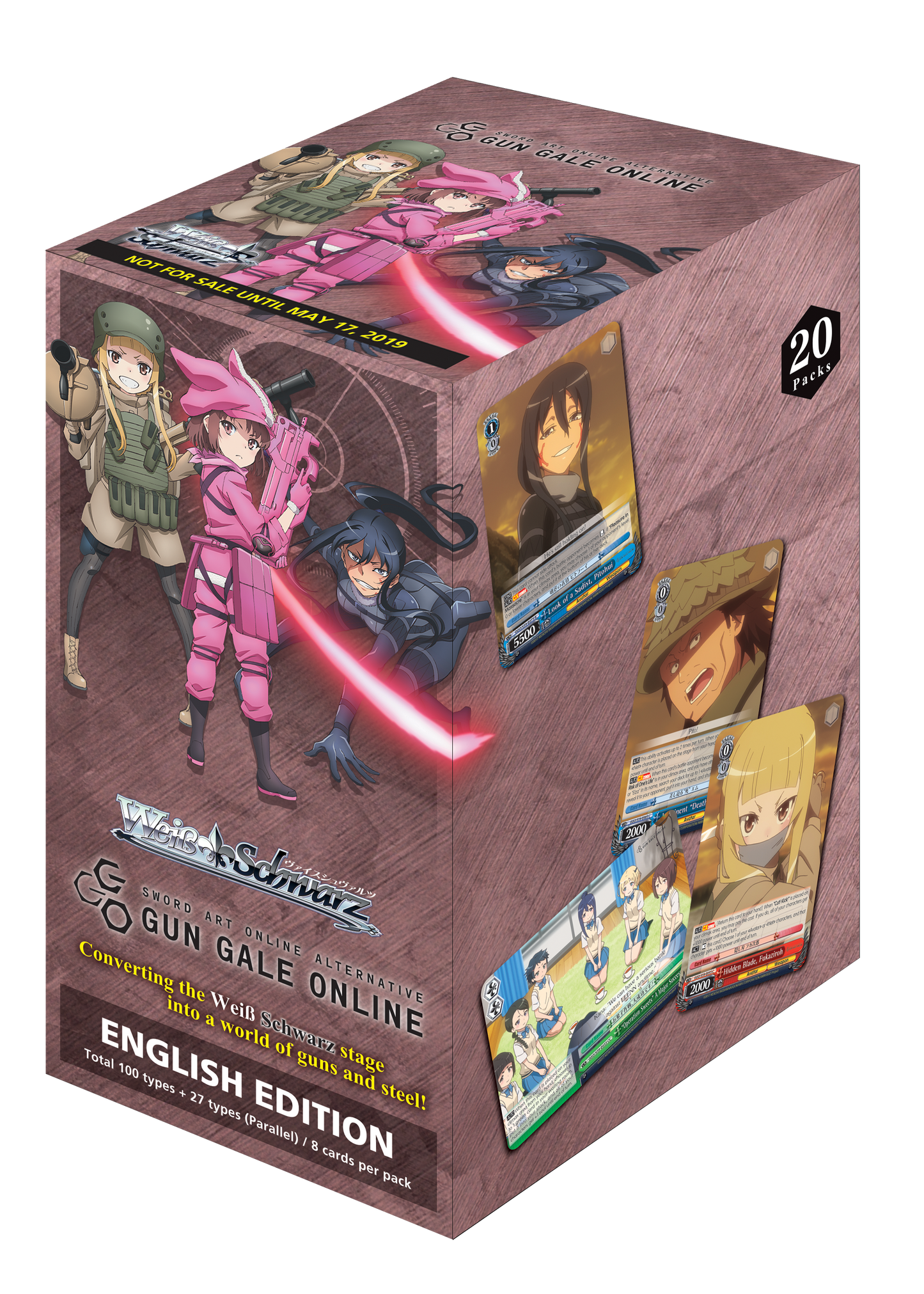 Weiss Schwarz English "SAO Alternative -Gun Gale Online-" REPRINT Booster Box / Case [PO 8/2/25]