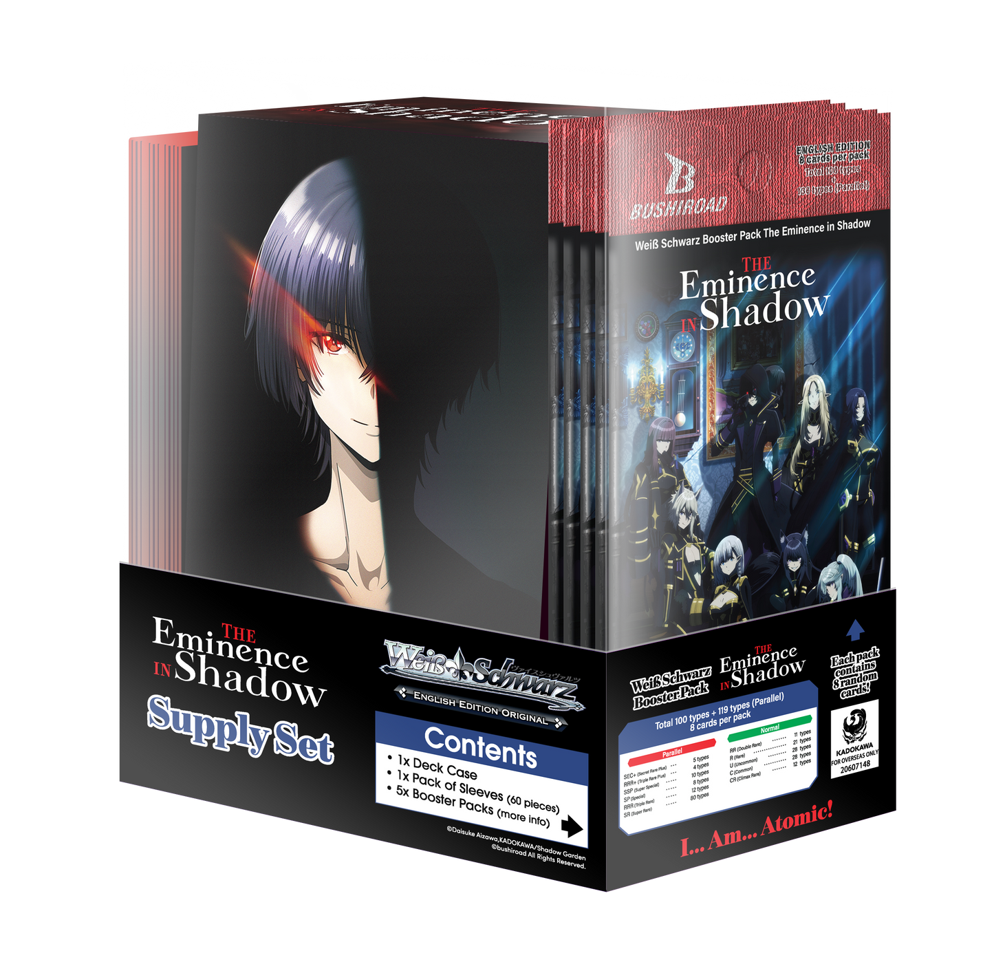 Weiss Schwarz English "The Eminence In Shadow" TD+ / Supply Set [PO 1/10/26]