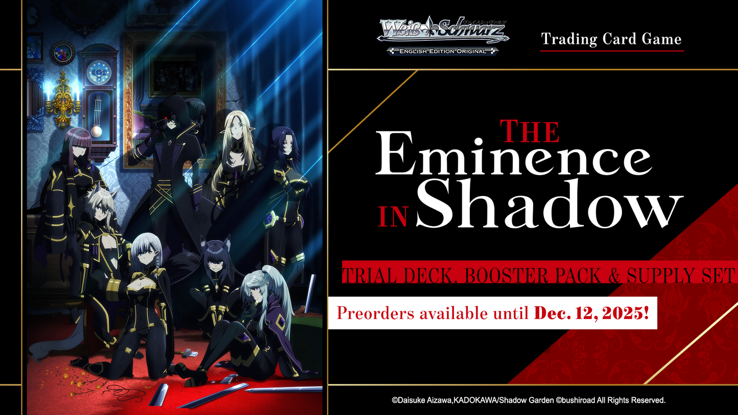 Weiss Schwarz English "The Eminence in Shadow" Booster Box / Case [PO 01/11/26]