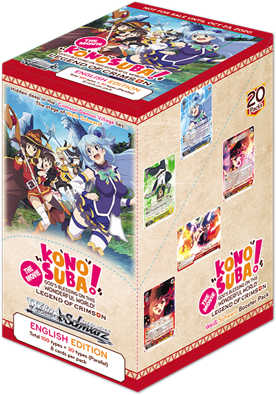 Weiss Schwarz English Booster Pack REPRINT "KONOSUBA -God’s blessing on this wonderful world! Legend of Crimson" Box / Case [PO]