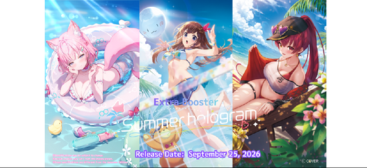 hololive OFFICIAL CARD GAME "Summer Hologram" Extra Booster Box / Case [PO 7/17/26]