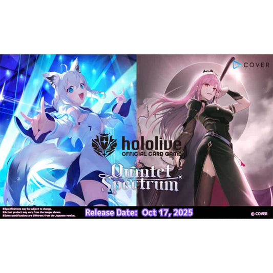 Hololive Official Card Game English "Quintet Spectrum" Booster Box / Case [PO 8/31/25]