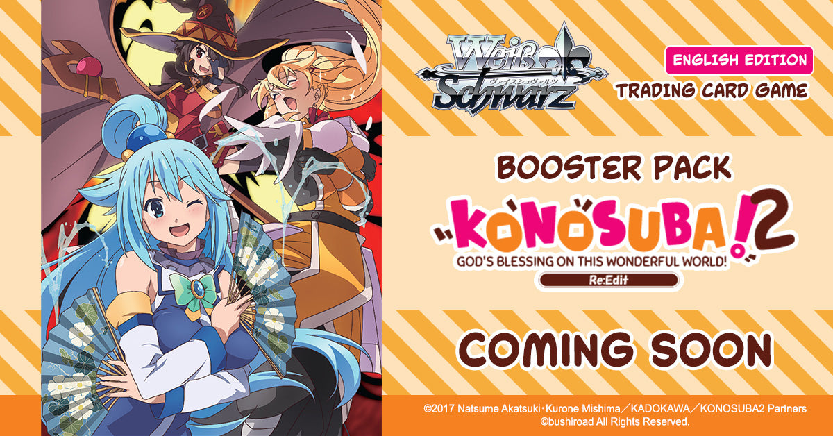 Weiss Schwarz English "Konosuba - God's blessing on this wonderful world! Re:Edit" Booster Box / Case [PO 8/31/25]