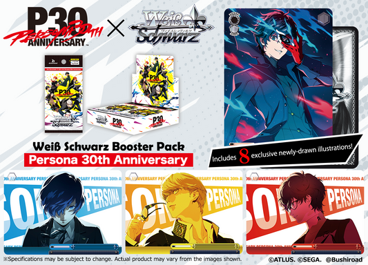 Weiss Schwarz ENGLISH "Persona 30th Anniversary" Booster Box / Case [PO 9/30/26]