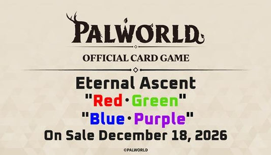 Palworld Official Card Game "Eternal Ascent" Red Green / Blue Purple Trial Deck [PO 9/9/26]