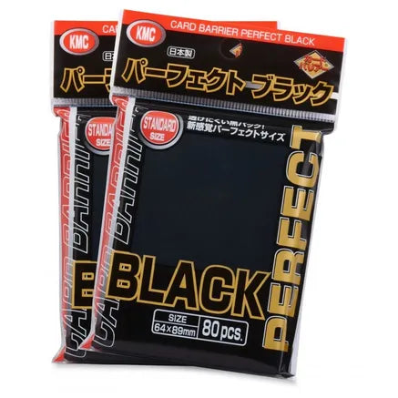 KMC Card Barrier Perfect Black Card Sleeves - n4ytcg
