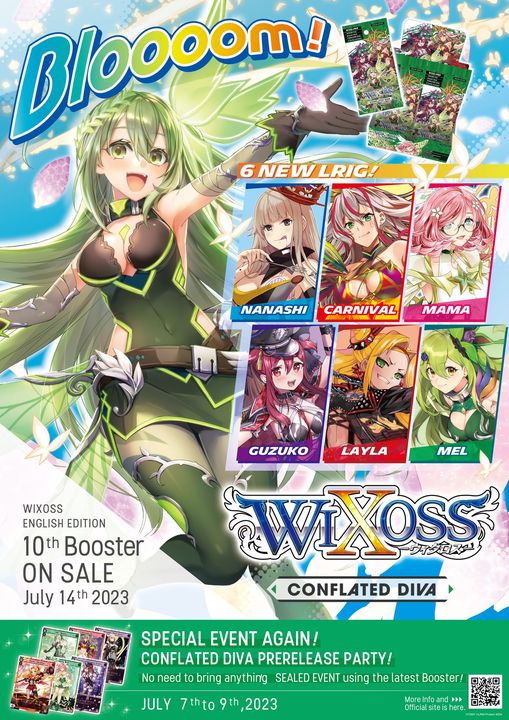 Wixoss Conflated Diva English Booster Box / Case [Preorder due June 30, 2023] - n4ytcg