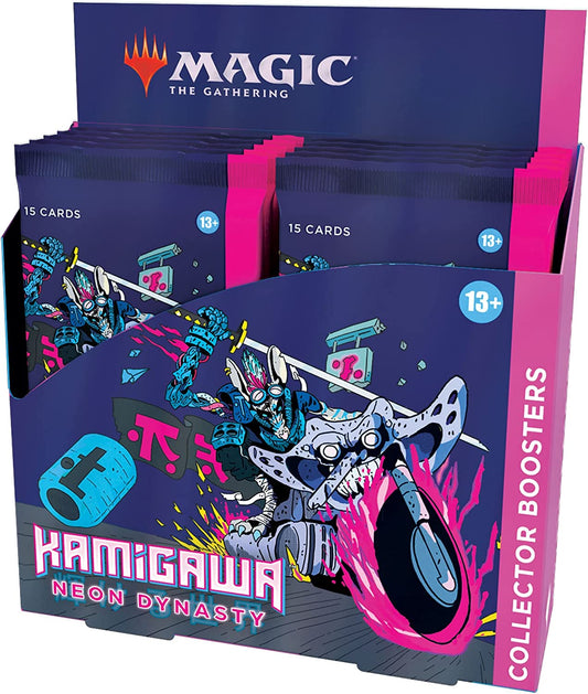 Magic The Gathering: Kamigawa: Neon Dynasty - Collector Display Booster Box | 12 Packs - n4ytcg