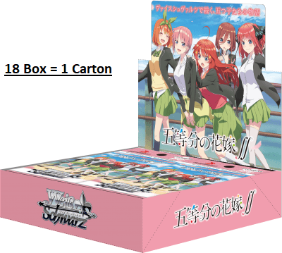 Weiss Schwarz English The Quintessential Quintuplets 2 Booster Box - n4ytcg