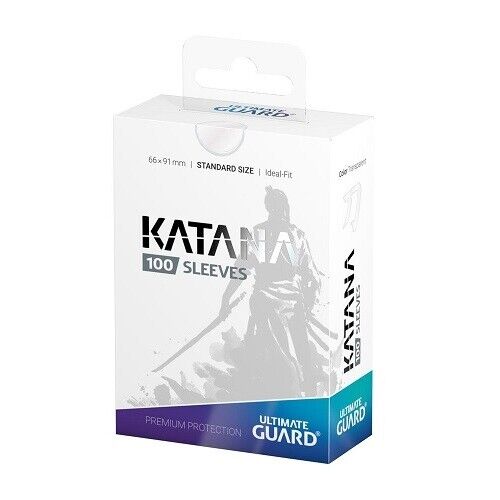 Ultimate Guard KATANA Clear Sleeves Standard Size - 66x91mm (100 sleeves) - n4ytcg